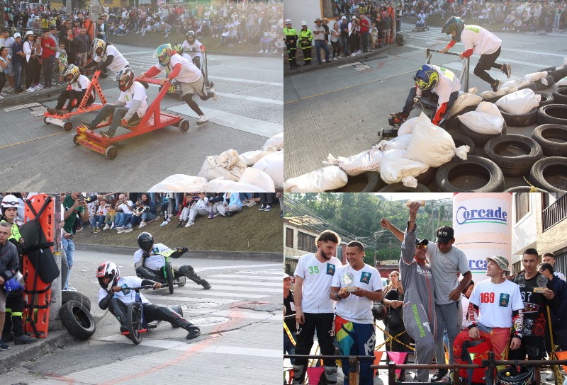 La curva del CAI de La Sultana y el paso de los pilotos que emocionó a los cientos de aficionados que se agolparon en la ruta. Fue el final de los carritos de balineras en la Feria. La curva del CAI de La Sultana y el paso de los pilotos que emocionó a los cientos de aficionados que se agolparon en la ruta. Fue el final de los carritos de balineras en la Feria.