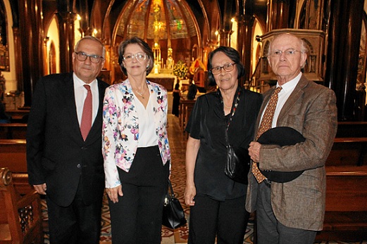 Darío Gómez, Lucy Ocampo, Livia González de Ruiz y Carlos Enrique Ruiz.