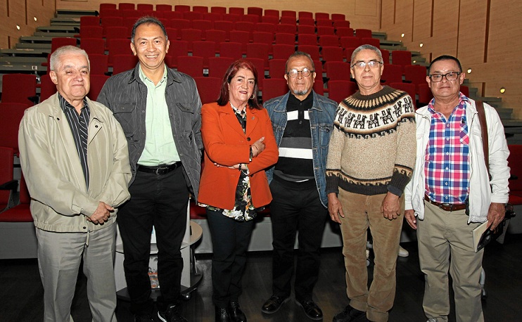 Fabio Vélez Correa, Nadim Marmolejo Sevilla, Teresa González, Julián Chica, Uriel Giraldo y Ángel María Ocampo Cardona.