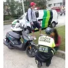 ByR atiende a la mujer accidentada en Los Cedros. 