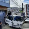El sitio del accidente en el barrio La Asunción.