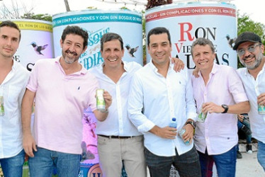 Fotos | LA PATRIA Mateo Uribe, Mauricio Vélez, Andrés Elías Borrero, Gerente Industria Licorera de Caldas; Jorge Vallejo, Sebastián Villegas y Enrique Gómez.