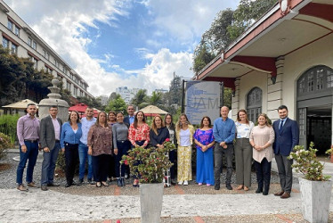 Foto | Cortesía UAM | LA PATRIA Grupo de miembros representantes de la Universidad de Vigo (España) y empresas de Manizales.