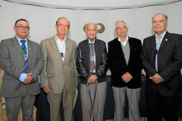 Fotos | Argemiro Idárraga | LA PATRIA Ángel María Ocampo Cardona, Víctor Zuluaga Gómez, Óscar Gaviria Valencia, José Germán Hoyos y Albeiro Valencia Llano.