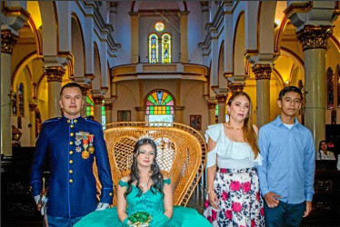 Foto | LA PATRIA Óscar Iván Parra, Angely Mariana Parra Ortiz, Diana Marcela Ortiz y Sebastián Parra Ortiz.