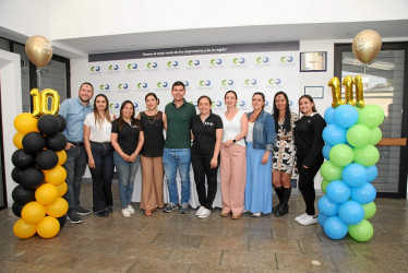 Fotos | Argemiro Idárraga | LA PATRIA Nicolás Marín, Viviana Mazo, Sandra Varela, Martha Ligia Serna, Jorge García, Natalia Vélez, Luz Mary Cortés, Valentina Díaz, Eliana Gómez y Vanessa Castañeda.