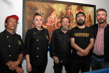 Fredy Carvajal, Lina Molano, César Peláez, Jhon Jairo Buitrago y Carlos Molano.
