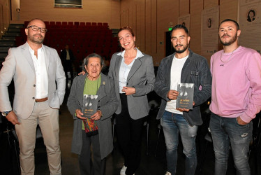 Fotos | Argemiro Idárraga | LA PATRIA Juan Carlos Acevedo, Dorian Hoyos Parra, Beatriz Granados, Jorge Iván Acevedo y Daniel Carvajal.