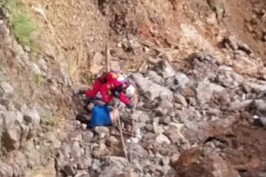 Una persona rodó 30 metros en Marmato.