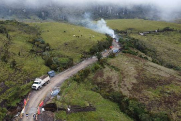 Vía a Cambao, más cerca de Manizales