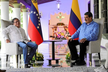 El presidente de Colombia, Gustavo Petro, desde que llegó al poder se ha reunido cuatro veces con su homólogo venezolano, Nicolás Maduro. 