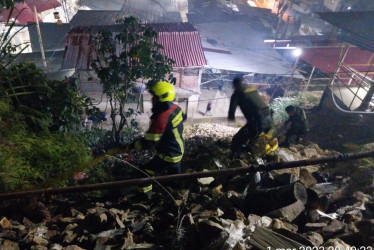 Incendio en Marmato.
