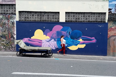 El colectivo Verde Color Café, de Chinchiná, embelleció un muro del colegio Santa Teresita, en la 7.ª edición del Festival de Arte Urbano del municipio. 
