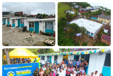 Casas entregadas con el programa de Bloqueras Comunitarias en el corregimiento de Castilla.