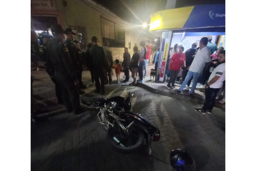El choque ocurrió en el cruce entre la carrera 4 y la calle 5 de Pácora.