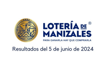 Lotería de Manizales 5 de junio