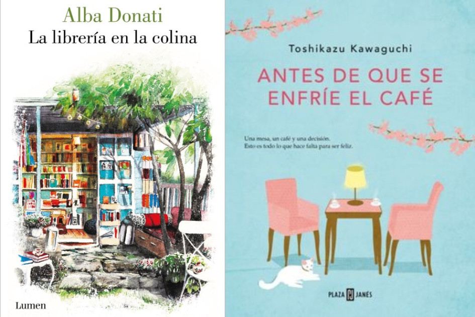 Una librería y un café tibio