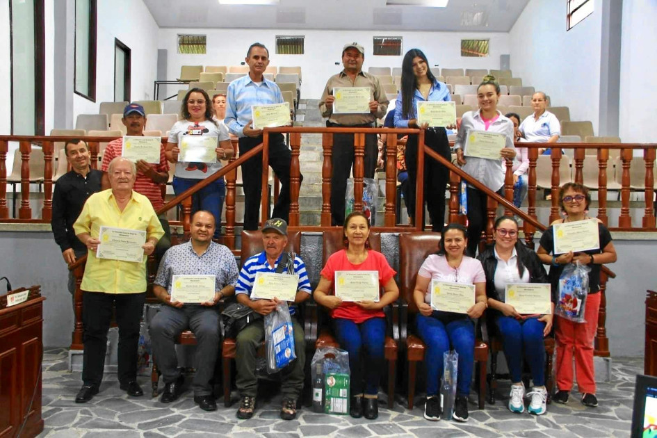 Grupo de líderes reconocidos.