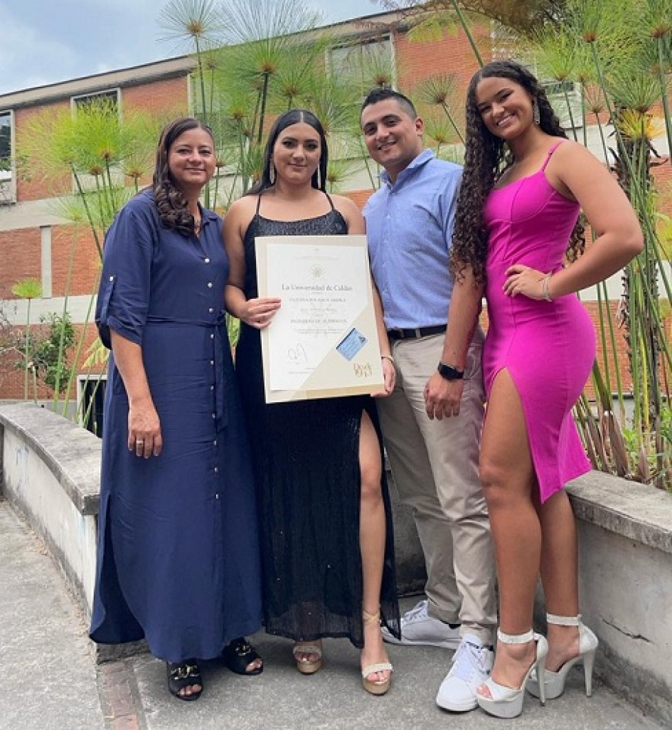 Foto | Cortesía | LA PATRIA ​​​​​​​Omaira Ardila, Tatiana Polanco Ardila, Sergio Polanco Ardila y Manuela Polanco Ardila.