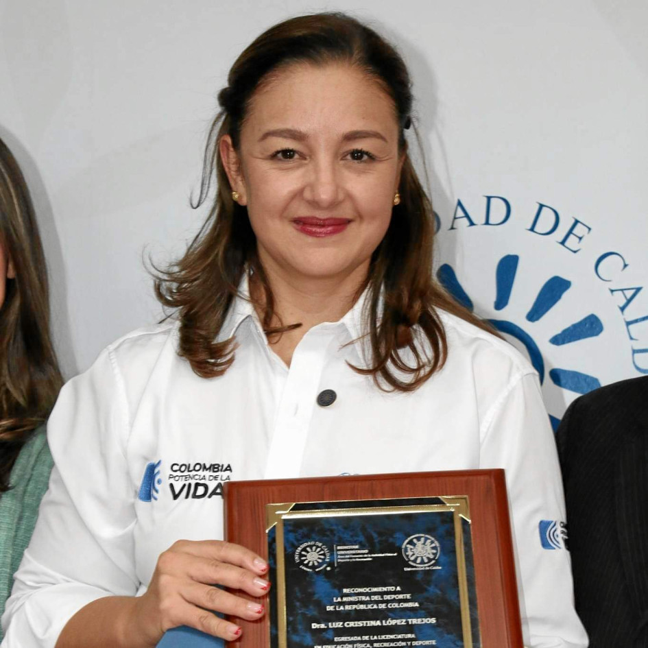 Luz Cristina López Trejos, ministra del Deporte.