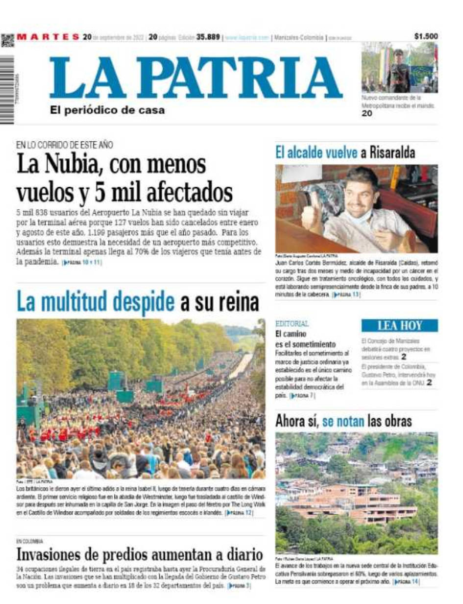 Portada 20 de septiembre del 2022