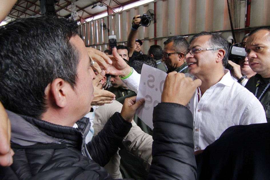 Foto | EFE | LA PATRIA  Gustavo Petro estuvo el pasado jueves en Cúcuta, en la frontera con Venezuela, donde anunció su intención de proponerle a Nicolás Maduro que el vecino país vuelva al Sistema Interamericano de Derechos Humanos.