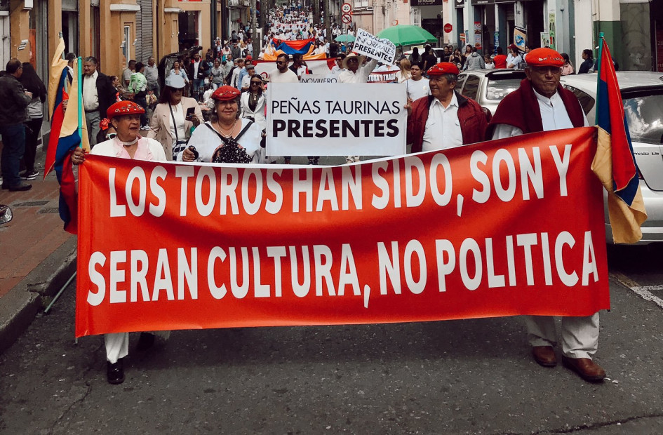Taurinos de Manizales, durante su manifestación el pasado fin de semana a favor de la fiesta brava. Taurinos de Manizales, durante su manifestación el pasado fin de semana a favor de la fiesta brava.