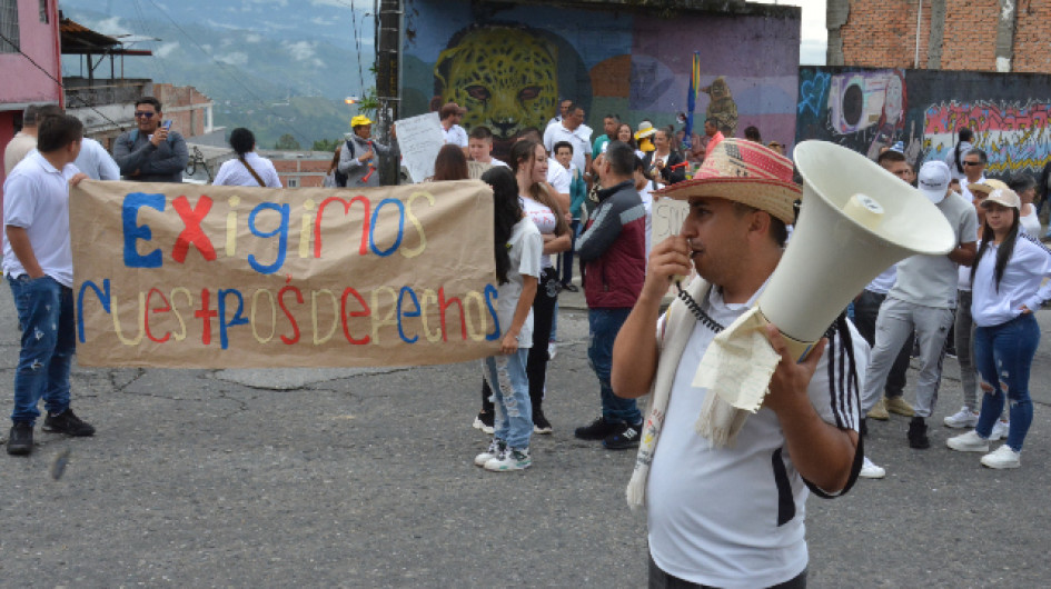 protesta zonas rurales contra la Alcaldía de Manizales protesta zonas rurales contra la Alcaldía de Manizales