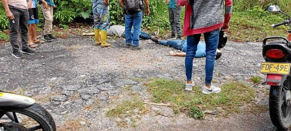 El lunes asesinaron a dos hombres, en el sector de Santa Inés, en la vía que comunica a los municipios de Tame y Fortul.