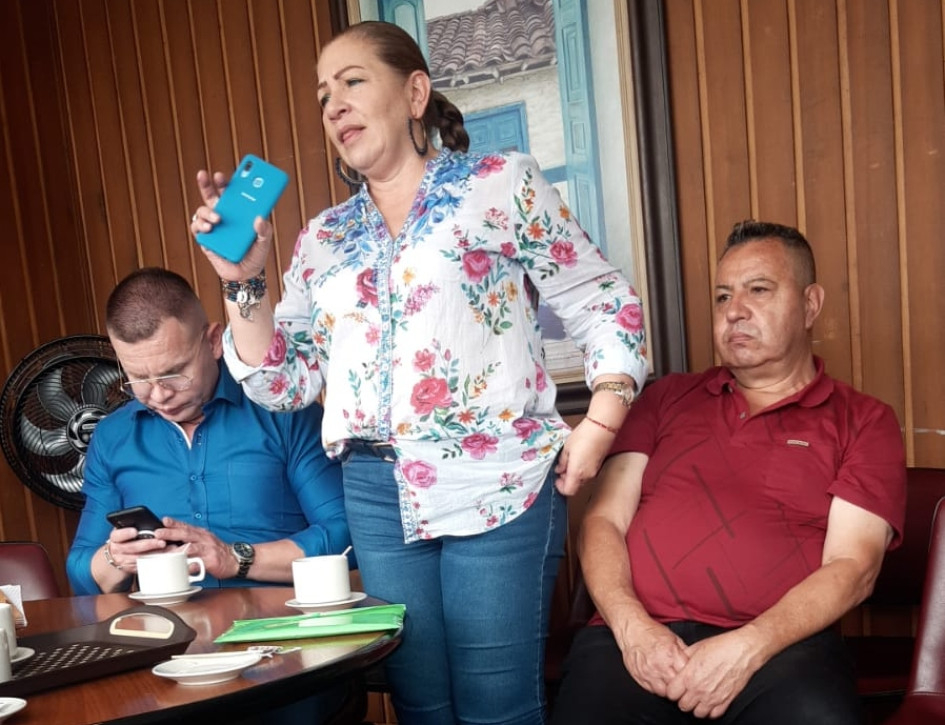 María Victoria Gutiérrez, del sindicato SUPE, expone sobre la actualidad del Inem. María Victoria Gutiérrez, del sindicato SUPE, expone sobre la actualidad del Inem.