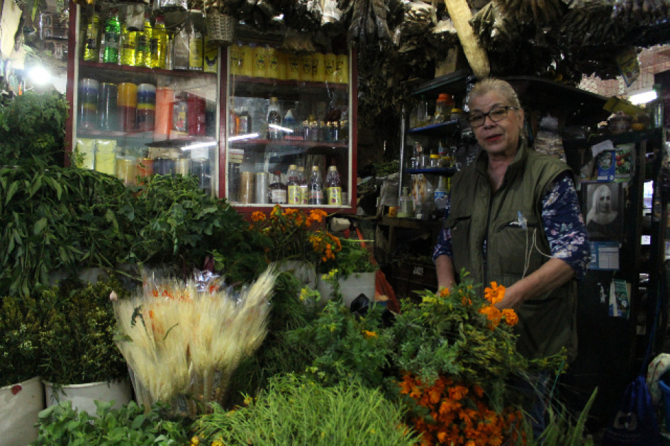Martha Lucía GIraldo, locataria Pabellón de Plantas Medicinales en la Galería Martha Lucía GIraldo, locataria Pabellón de Plantas Medicinales en la Galería