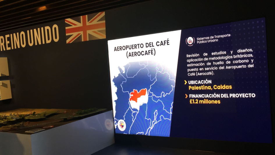 Aerocafé en stand británico Aerocafé en stand británico