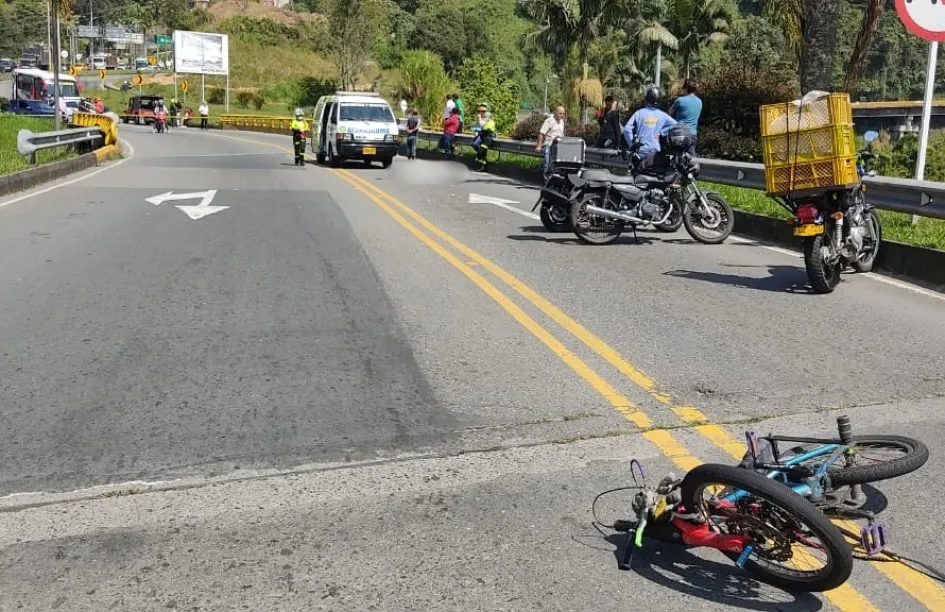 El sitio del accidente. 