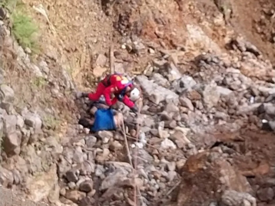 Una persona rodó 30 metros en Marmato.