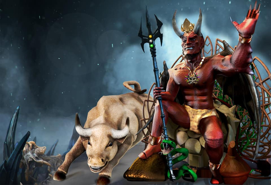 Efigie del diablo para el Carnaval del 2019, última edición celebrada en la Perla del Ingrumá.