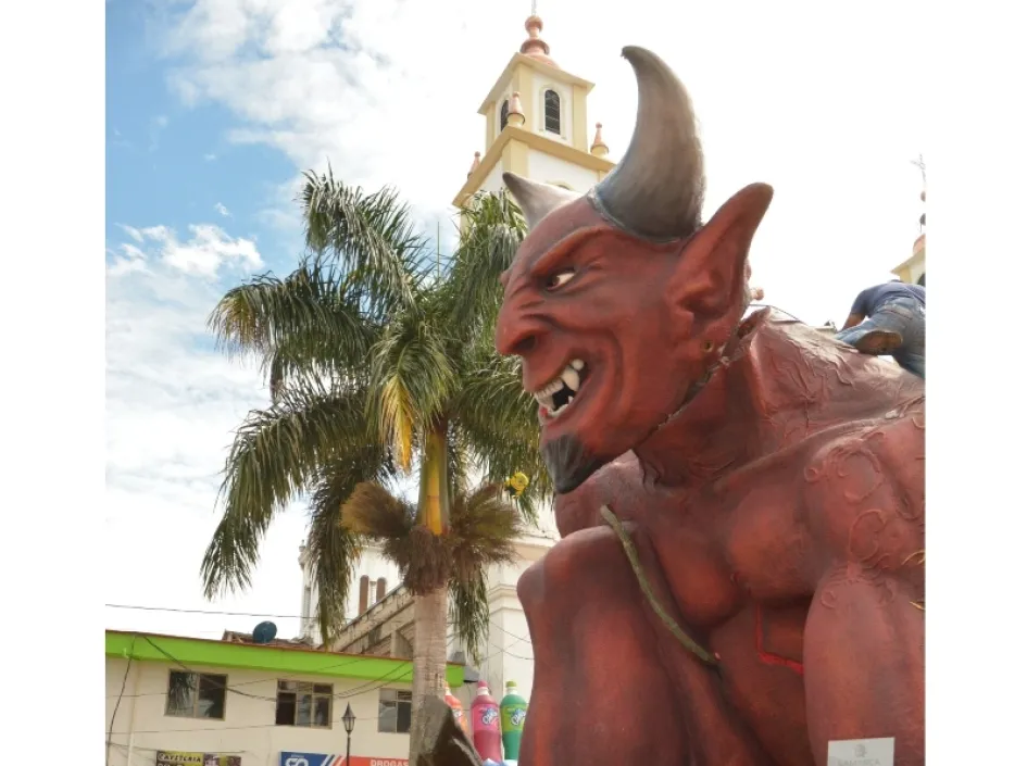 Su Santidad el Diablo, amo y señor del Carnaval de Riosucio.