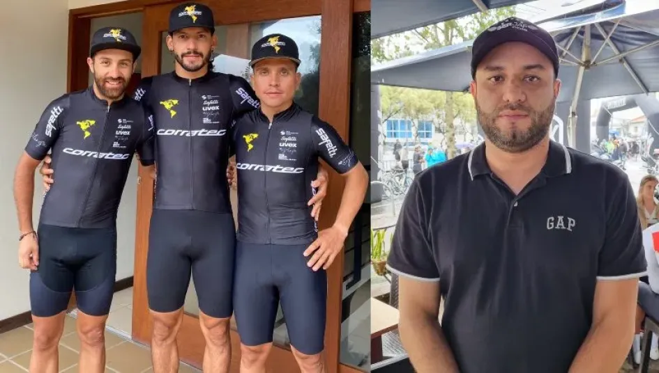 Yeison Rincón, Juan Diego Hoyos y Daniel Hoyos, los caldenses del Corratec American Team. Y Jairo Acevedo. Yeison Rincón, Juan Diego Hoyos y Daniel Hoyos, los caldenses del Corratec American Team. Y Jairo Acevedo.