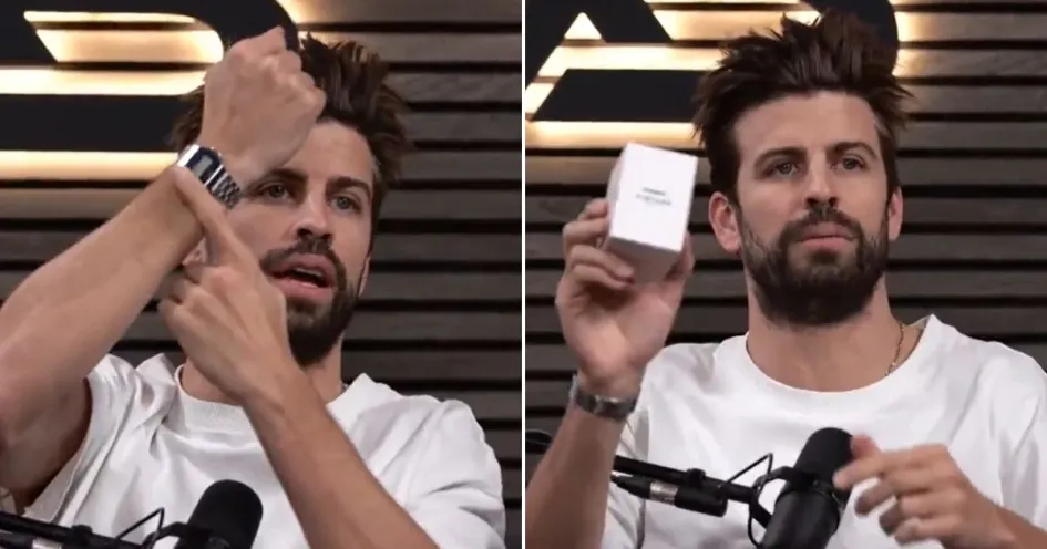 Piqué anunciando patrocinio de Casio Piqué anunciando patrocinio de Casio
