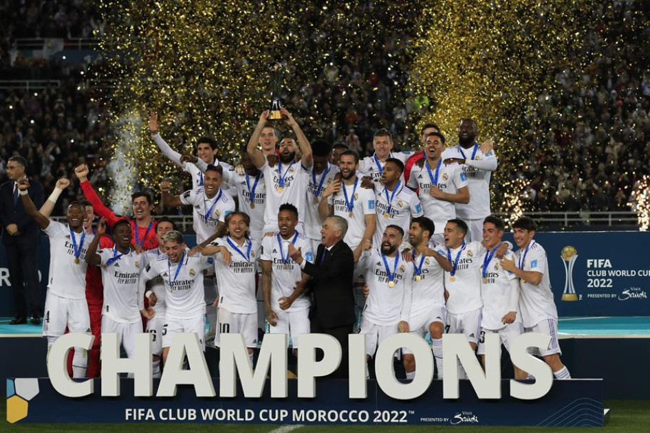 El conjunto blanco había ganado tres Copas Intercontinentales (este torneo se disputó hasta el 2004). Ahora logró su quinto Mundial de Clubes. El conjunto blanco había ganado tres Copas Intercontinentales (este torneo se disputó hasta el 2004). Ahora logró su quinto Mundial de Clubes.