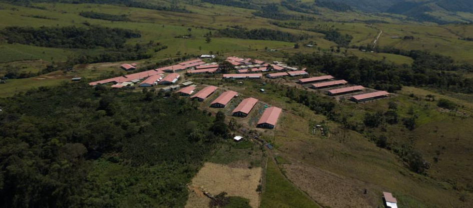Espacio Territorial de Capacitación y Reincorporación (ETCR) Mariana Páez, en Mesetas (Meta).