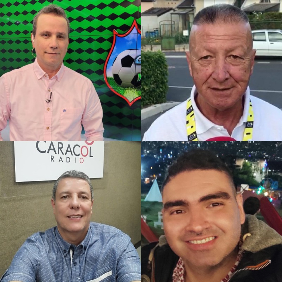 Los periodistas deportivos antioqueños Mauricio González, Fernando Calle, Jorge Restrepo y John Eric Gómez dieron su perspectiva del nuevo técnico del Once Caldas, su paisano Pedro Sarmiento. Los periodistas deportivos antioqueños Mauricio González, Fernando Calle, Jorge Restrepo y John Eric Gómez dieron su perspectiva del nuevo técnico del Once Caldas, su paisano Pedro Sarmiento.