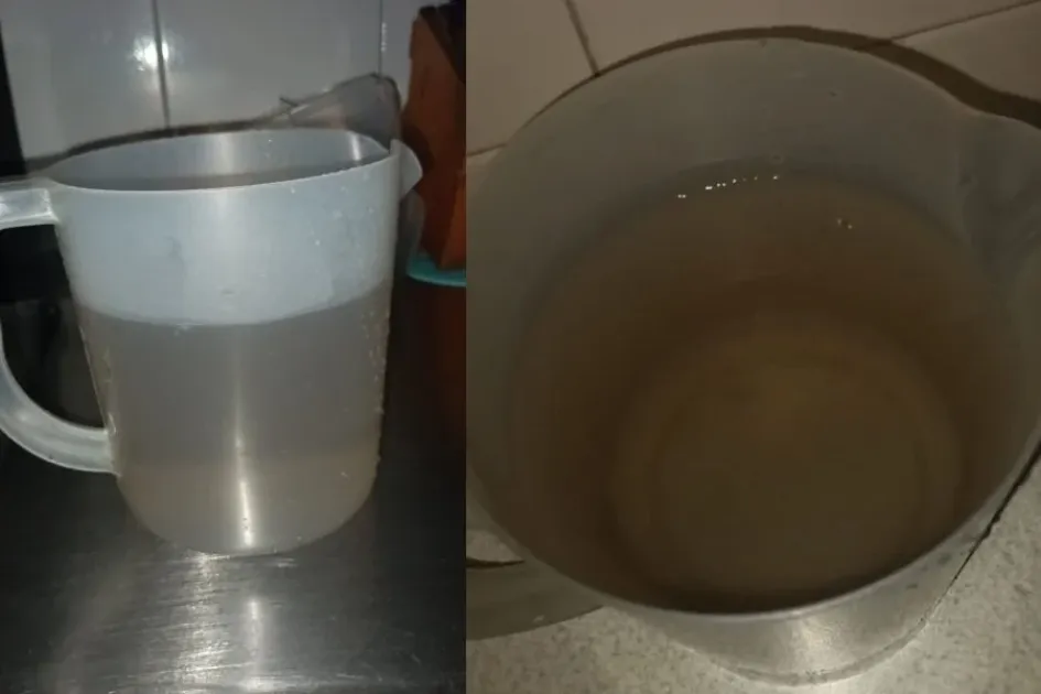 Reporte de turbiedad en el agua ayer en La Enea. Reporte de turbiedad en el agua ayer en La Enea.