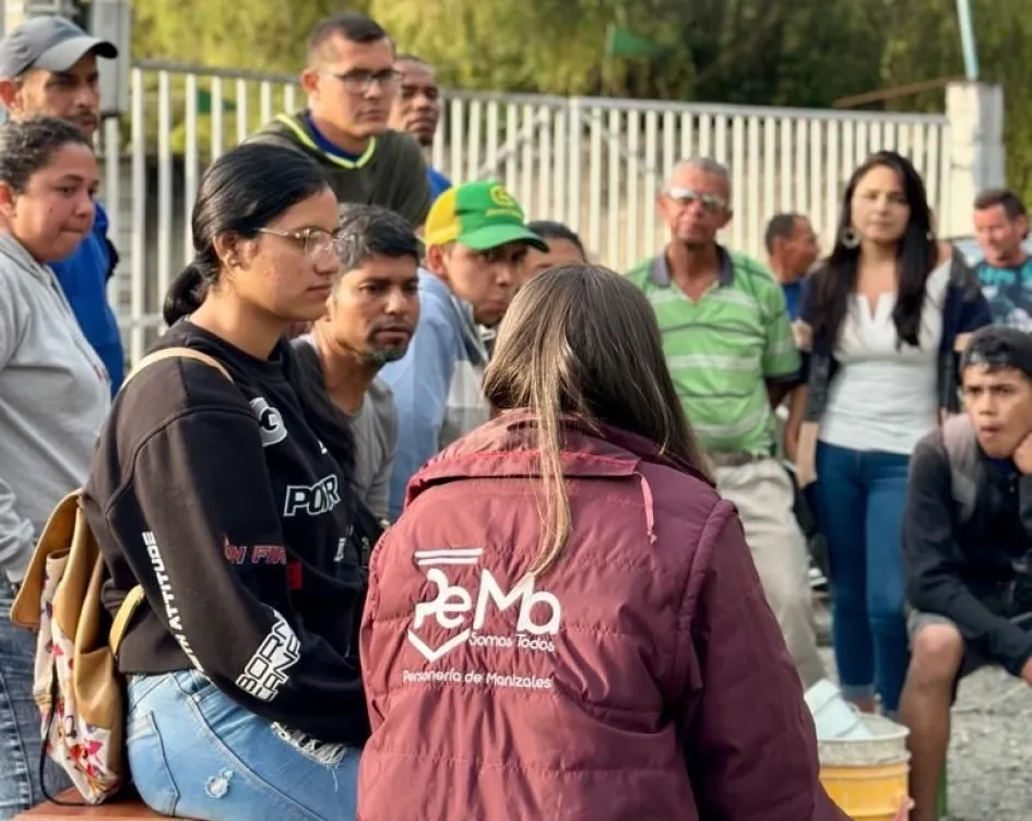 Acompañamiento de la Personería de Manizales a los trabajadores del Lavautos Minitas. 