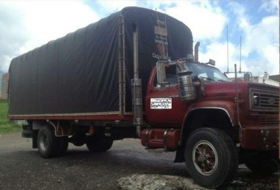 En este camión se movilizaba el conductor afectado. En este camión se movilizaba el conductor afectado.