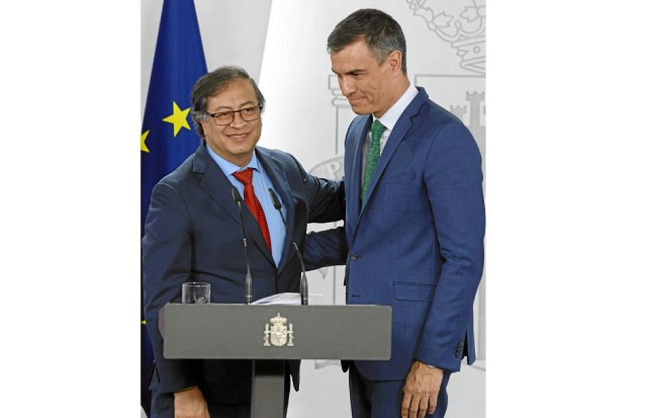 Foto | EFE | LA PATRIA Gustavo Petro, presidente de Colombia, cerró su visita oficial a España reuniéndose con Pedro Sánchez, presidente del Gobierno español. Foto | EFE | LA PATRIA Gustavo Petro, presidente de Colombia, cerró su visita oficial a España reuniéndose con Pedro Sánchez, presidente del Gobierno español.