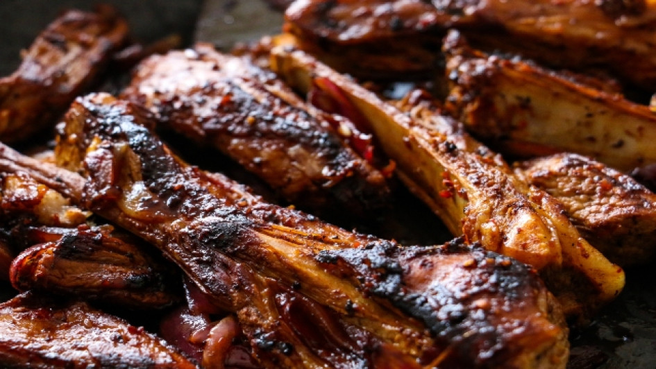 Costilla-de-cerdo-en-freidora-de-aire Costillas de cerdo cocinadas