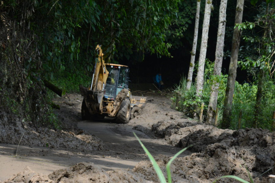 Deslizamiento en San Peregrino