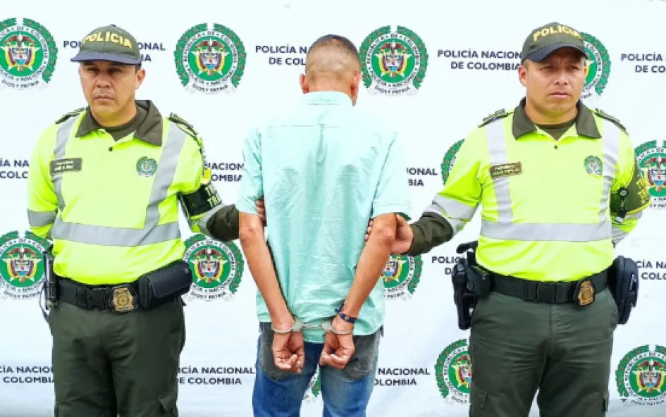 El capturado en Puerto Paz, cerca de la Galería.