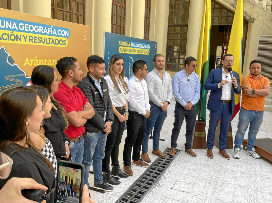 Los organizadores de la presentación de los proyectos de regalías en Caldas fallaron escribiendo Aranzazu, uno de los municipios beneficiados. Pusieron Aránzazu.