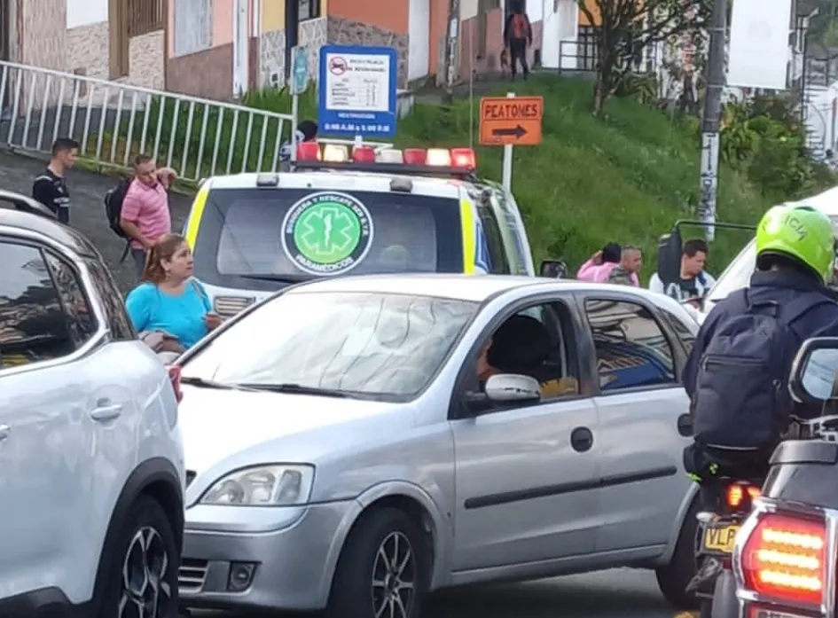 En este punto se presentó el accidente de tránsito en Peralonso. 